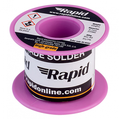 Rapid solder 60/40 tin/lead 100g