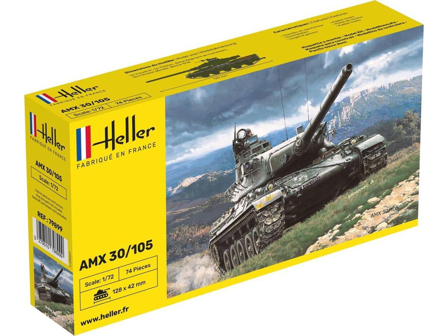Heller 79899 French AMX 30/105 (1:72 Scale)
