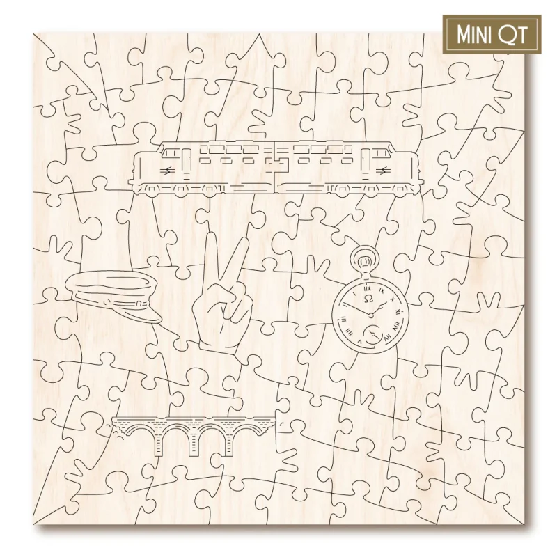 84-Piece Wooden Mini Jigsaw Puzzle - Deltics - Image 3